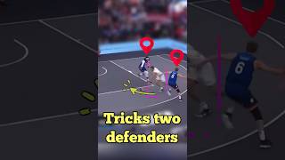 "Unbelievable Skills! Watch Mihailo Vasič Outsmart Two Defenders in Epic 3x3 Basketball Showdown!"