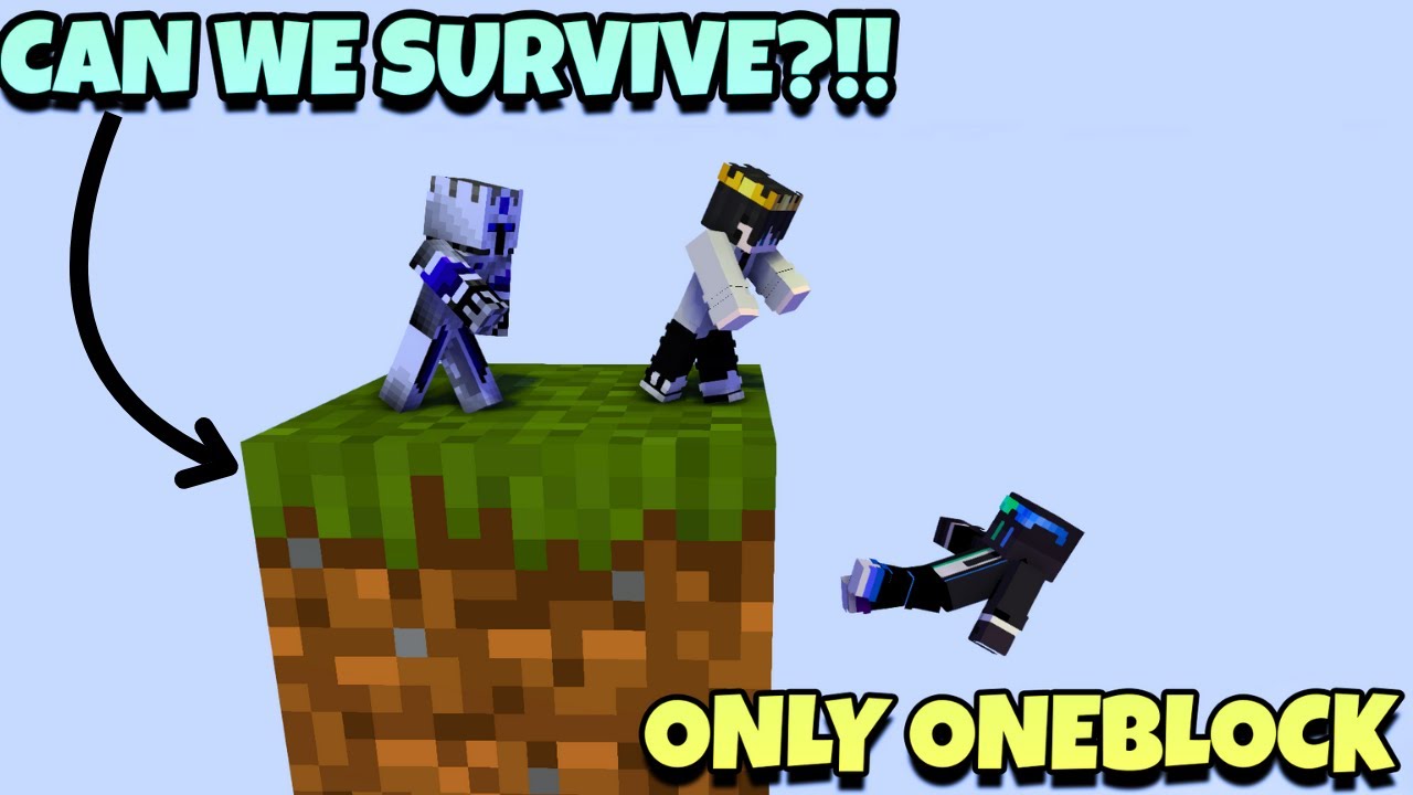 Minecraft BUT We Only Have ONE BLOCK! (BOSS FIGHT) - YouTube