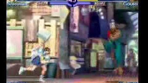 SFA3- Sakura vs Akuma, X-ISM Adon vs Vega  _8.18.2007 (2/2)