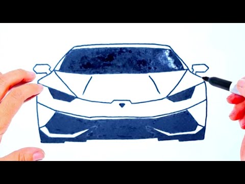 رسم سهل | كيفية رسم سيارة لمبرجيني خطوة بخطوة | تعليم الرسم | رسومات سهله -  YouTube