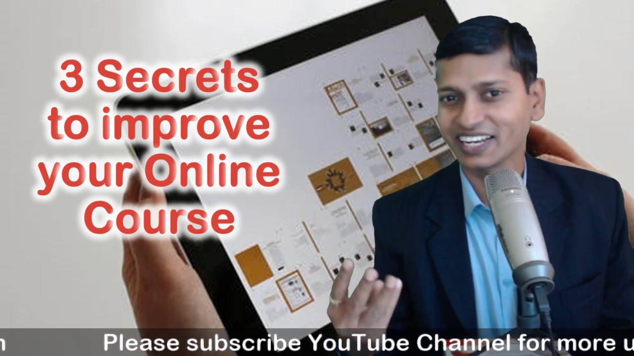 001H0803 - 3 Secrets to improve your Online Course - YouTube