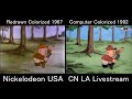 Porkys hare hunt  redrawn and computer colorized comparison