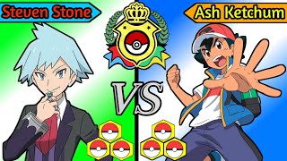 Ash VS Steven || Ash 🆚 Steven Battle || Pokèmon World Coronation Battle‼️|| Master class battle ||