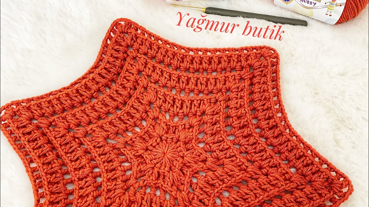 Altıgen hırka modeli şimdilik aceleyle sizin için kısa bir şekilde çektim  