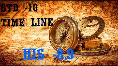 STD-10TH |History-8,9 | Time line |English and Tamil
