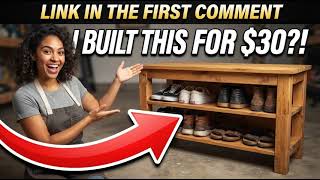 Build This Budget DIY Shoe Rack Bench With Storage For Under 100 Bucks