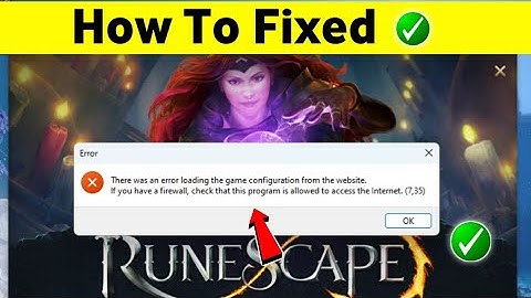 Fix Runescape Error | There was an error loading the game configuration from the website