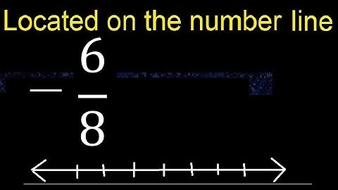 Located  -6/8 on the number line , locate negative fraction on the number line . represented