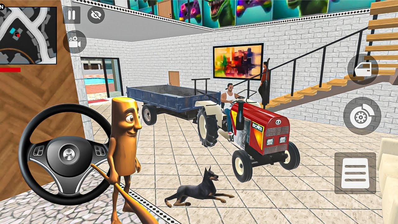 😤Modified monster tractor 🚜  Gangster Life in Indian Street🕹️ | Open WorldGame game for android⚡