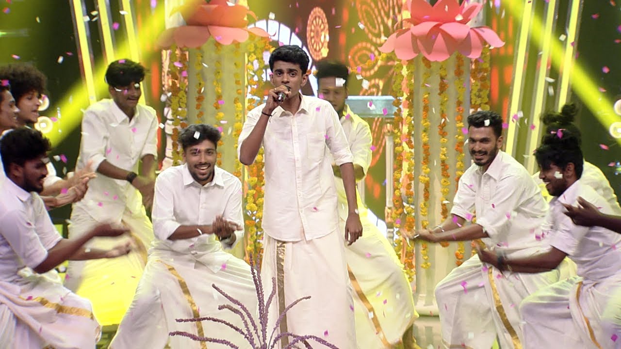 Paadam Namukku Paadam  Aravind sings Kalyana Kacheri  Mazhavil Manorama