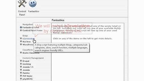 WordPress Tutorial - Fantastico - WordPressTutorials.TV