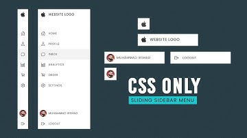 Sliding Sidebar Menu in Html and CSS