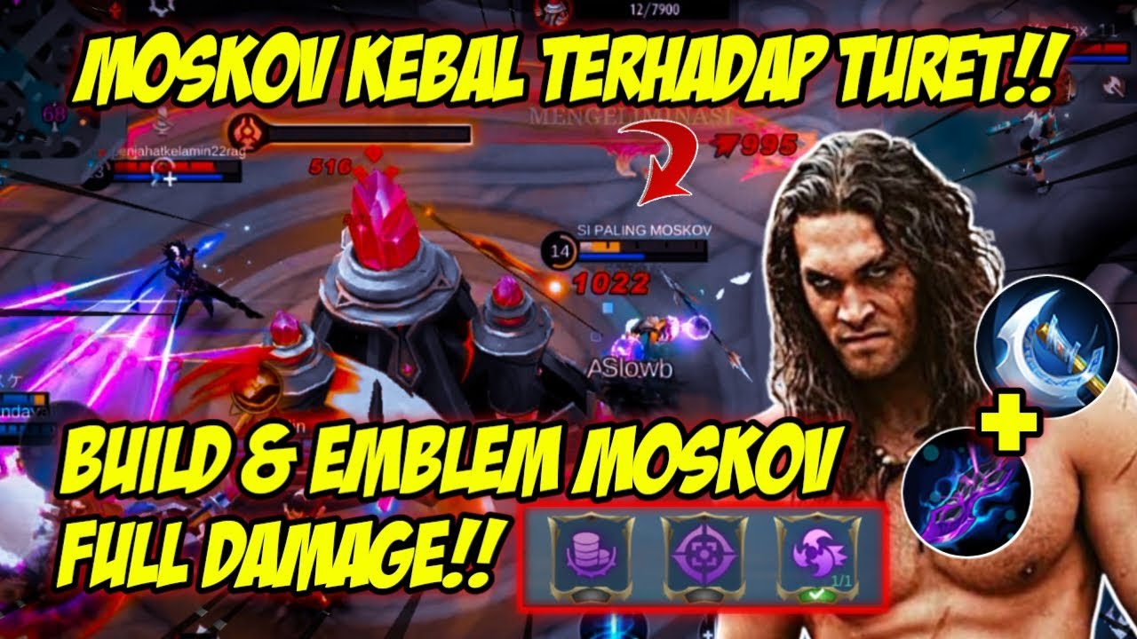 Test Kekebalan Moskov!! New Build & Emblem Moskov Full Damage!!🔥 ...