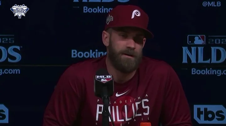 Bryce Harper Says He'd Boo Himself After Struggles VS Dodgers, Shouts Out Wife After Birth of Child!