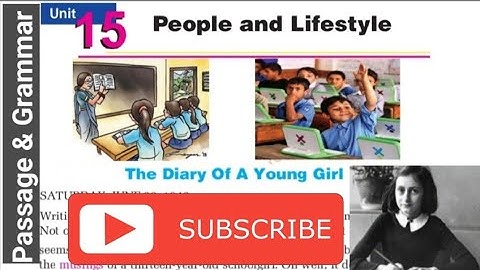 Class 9 || Unit 15 || The Diary of a Young Girl