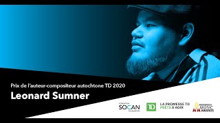 LEONARD SUMNER REMPORTE LE PRIX DE L’AUTEUR-COMPOSITEUR AUTOCHTONE 2021