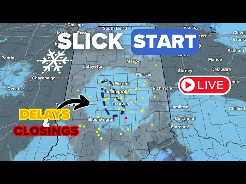 Overnight snow leads to slick roads, school delays in central Indiana ...