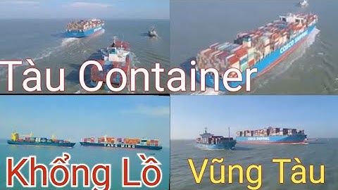 Tàu Container siêu to khổng lồ trên biển Vũng Tàu |Trung Flycam Sai Gon