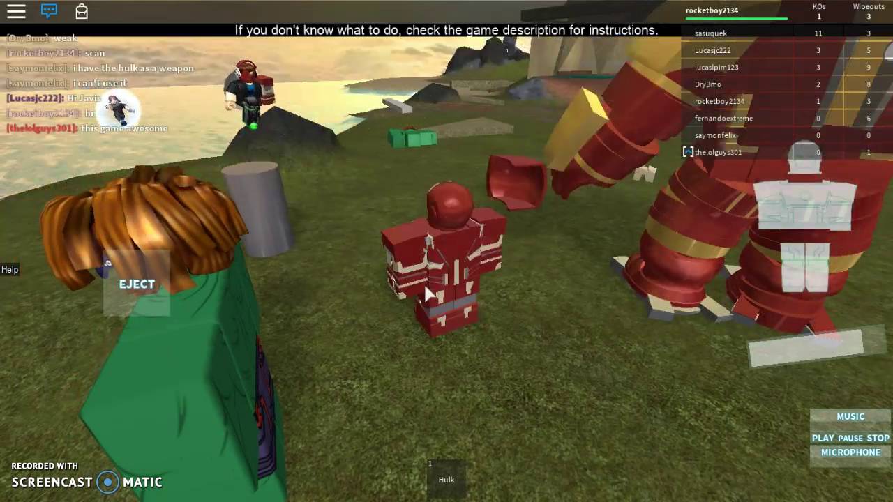 Iron Man Vs Hulk Roblox Avengers Island Youtube - fighting the hulk roblox avengers testing funny moments