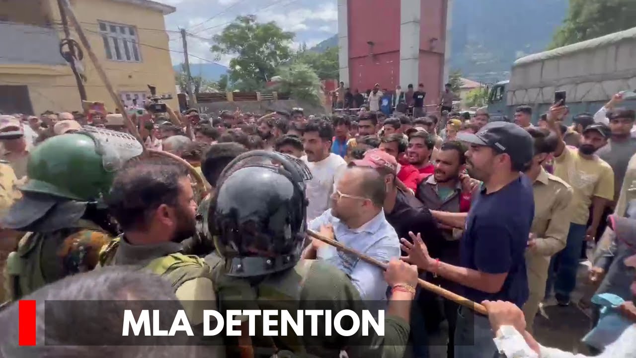 Doda: Protest Held Against Detention of MLA Mehraj Malik