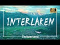 Switzerland interlaken  most picturesque town  land between the lakes  4k 60p drone