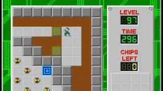 Chip's Challenge 1 Level 97 (Metastable to Chaos) - 290 seconds