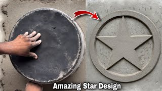 Amazing Star Design - Use Home Handi Tools Design - Cement Send And Design