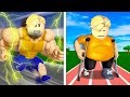 فيلم روبلوكس 100 يوم ميجو فى سباق الشوارع كسرو رجلى فى اول سباق 