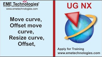 Move curve, Offset move curve, Resize curve, Offset, Pattern in UG NX