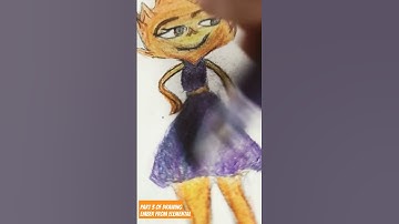 Final part of drawing Ember From Elemental #cute #part3 #art #Elemental