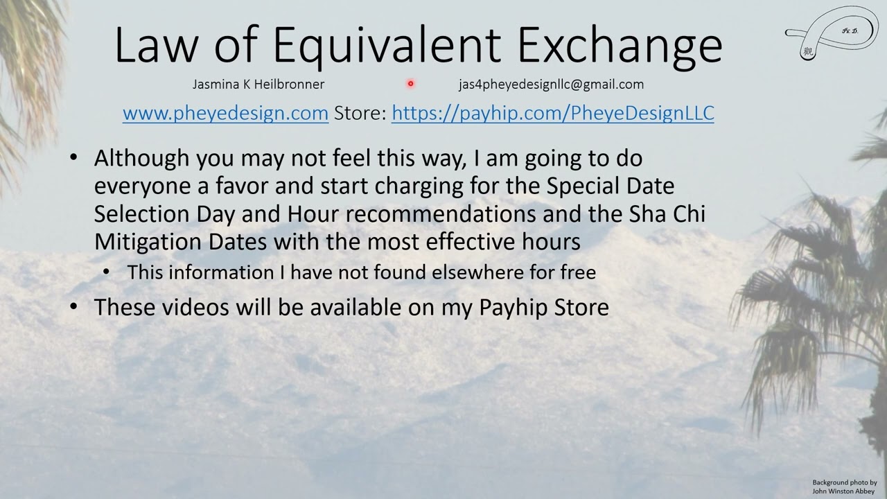 The Law of Equivalent Exchange