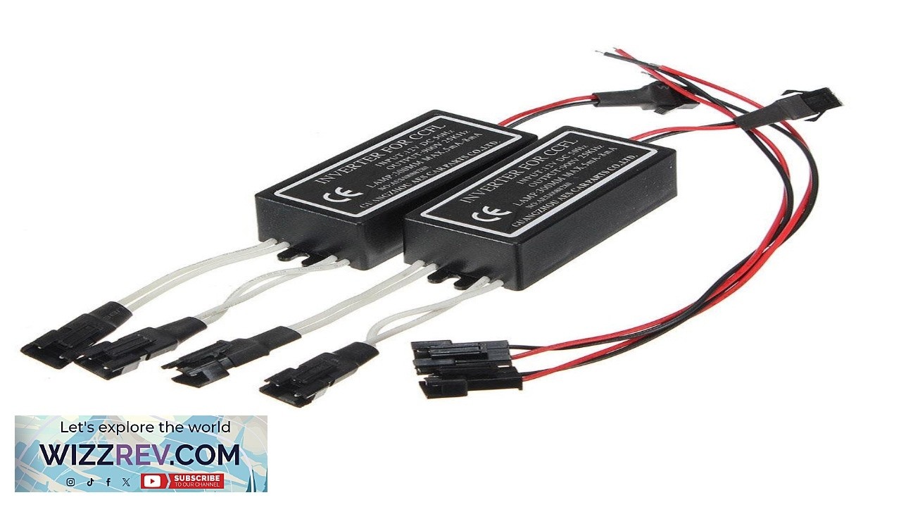 2PCS 12V CCFL Halo Ring Spare Inverter Ballast Angel Eyes Ring Kit