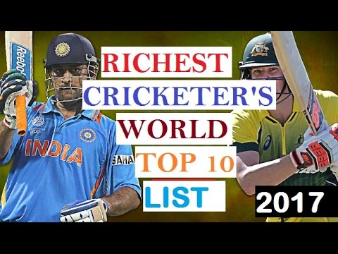 दुनिया के शीर्ष 10 सबसे अमीर क्रिकेटर 2017 / Top 10 Richest Cricket Players of the world - YouTube