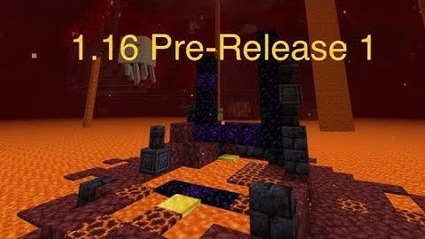 Minecraft 1.16 Pre Release 1 is HERE!