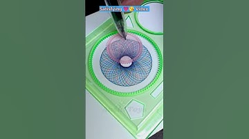 beutiful design 💗⭕ with spirograph || spirograph drawing #art #drawing #satisfying
