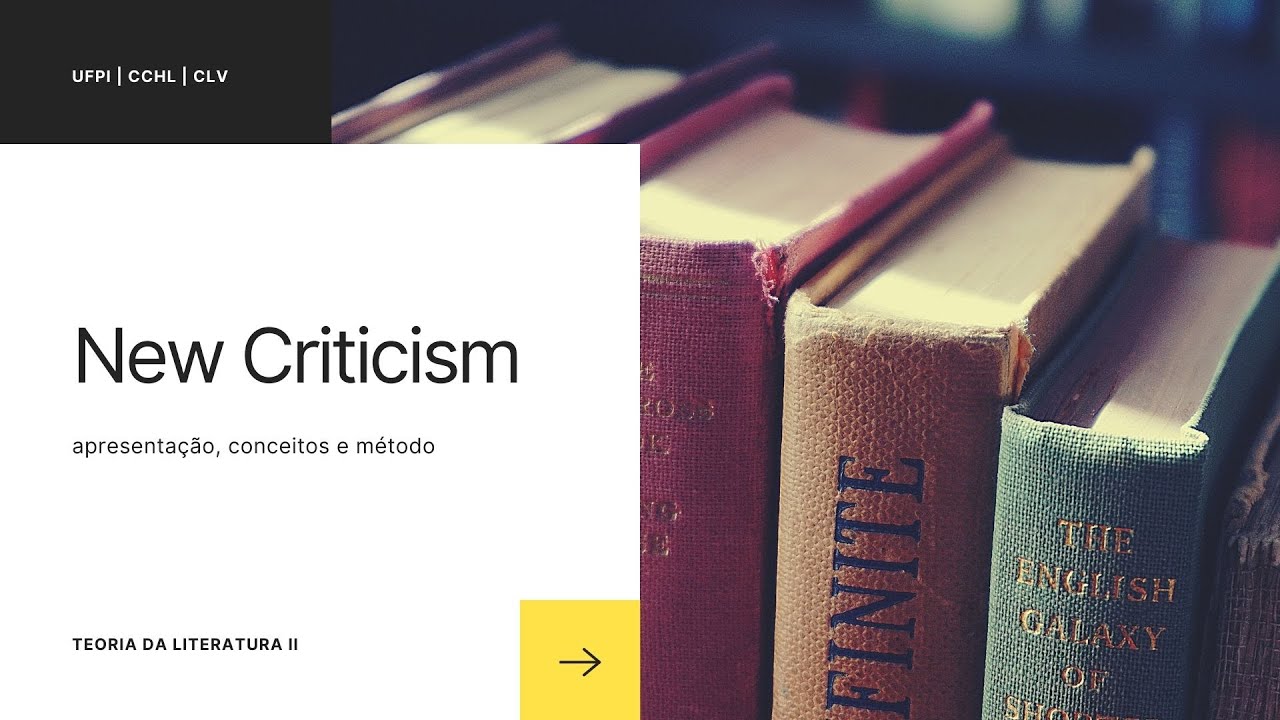 teoria da literatura | NEW CRITICISM