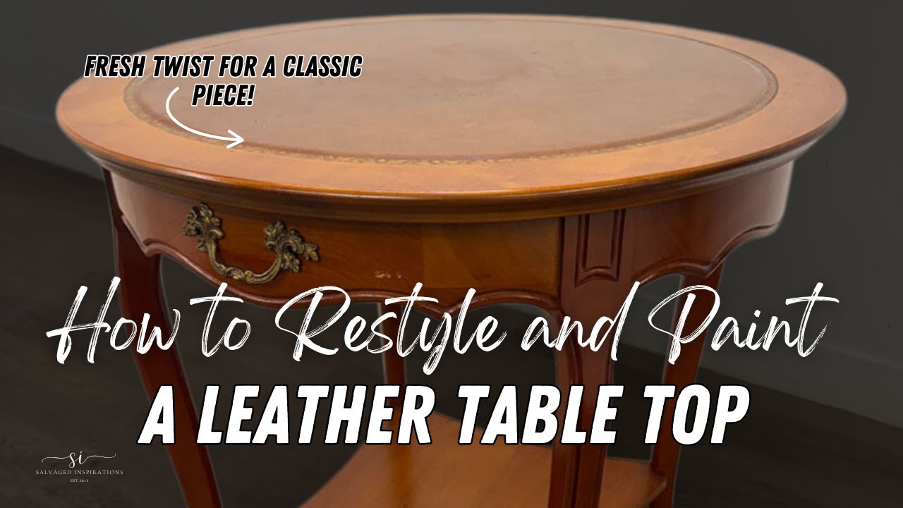 Как обновить и покрасить кожаную столешницу