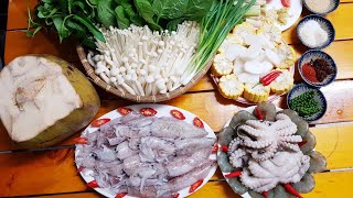 LẨU MỰC SATẾ - lẩu Thái cay ngon đơn giản cuối tuần|| Thanh Tâm Food.