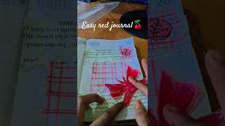 Easy red journal 🍒 #diy #christmas #newjournal #rainbowjournal #art #journal #satisfying