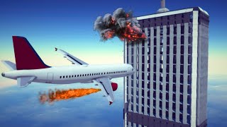 Realistic Airplane Crashes and Emergency Landings | Besiege