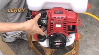 Knapsack Power Sprayer (Operation of LY-768-GX35) HONDA GX35