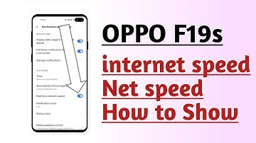 OPPO F19s internet speed net speed How to Show