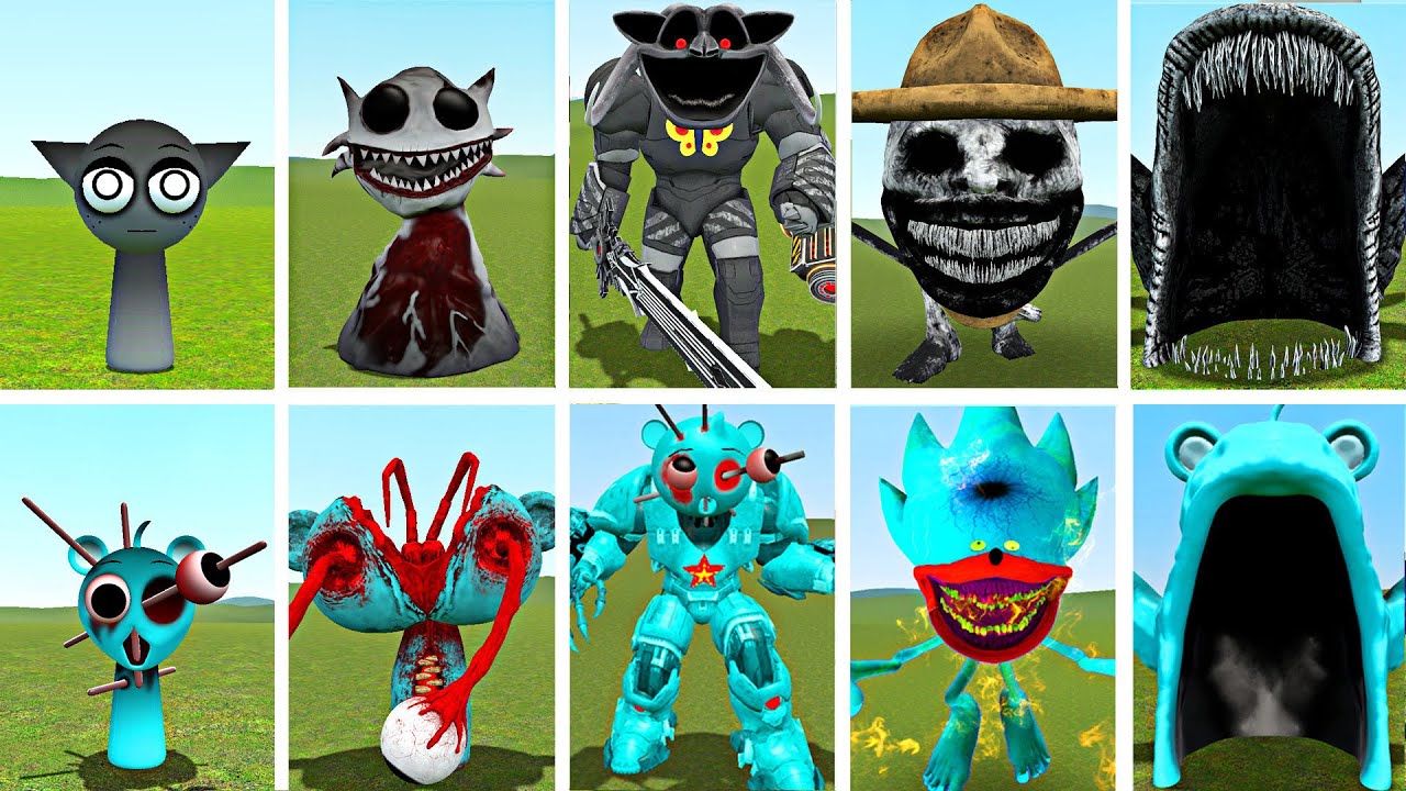 NEW HOROR EVOLUTION FIGHT! SPRUNKI WENDA vs SPRUNKI SKY | SCARY TRANFORMATION BATTLE in GMod