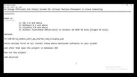 Virtual Machine Placement Cloud Computing Projects