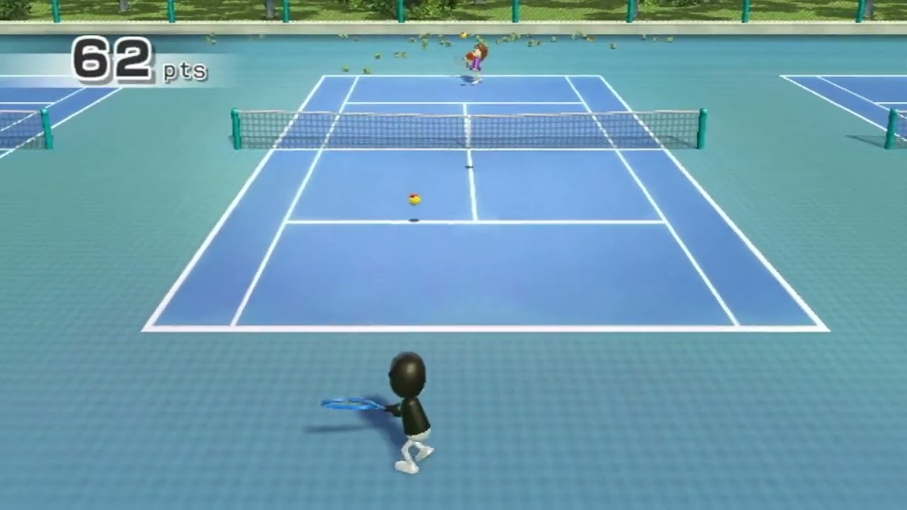 Wii Sports Tennis - Training Returning Balls (Platinum Medal)