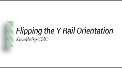 Support: How to Flip The Y Rails Backwards (cable in back of machine)