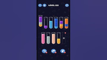 Water Sort Puzzle - Level 252 - Color Water Sort - New Bottle -Gameplay #shorts #shortvideos #foryou