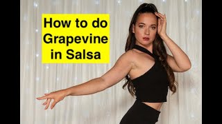 How to do Grapevine in Salsa by Corina Wursch, Incognito Dance Online