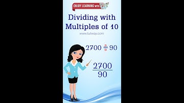 How To Divide By Multiples of Ten | Divide Examples | Dividing with Multiples of Ten | Math #shorts