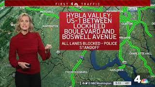 Hourslong Armed Standoff Shuts Down Richmond Highway During Weds. AM Commute | NBC4 Washington